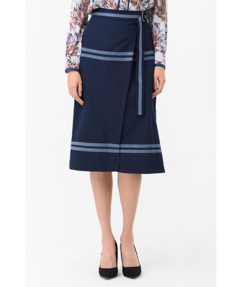 Женская юбка классическая синяя А-силуэта Modna KAZKA MKRM1844 42