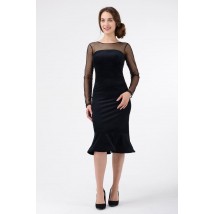Вечернее платье чорное с юбкой-трансформером Modna KAZKA MKRM1784 46