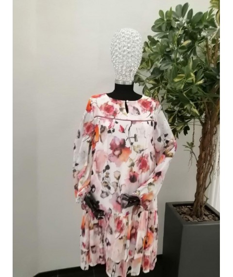 Платье женское розовое "Оливия" Modna KAZKA MKPR1776-19З 46