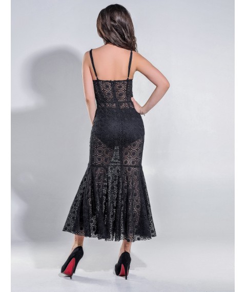 Платье женское чёрное вечернее Modna KAZKA MKENG3059-1 40