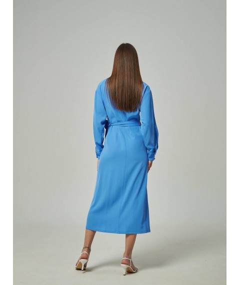 Платье женское миди на запах синее Modna KAZKA MKTRG3411-69 46