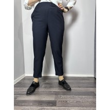Женские классические брюки прямые синие большого размера Modna KAZKA MKJL1131-2 54