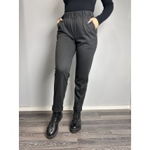 Женские классические брюки прямые графитовые MKJL1131011-1