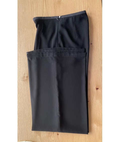 Женские классические брюки палаццо черные большого размера Modna KAZKA MKJL1157-1