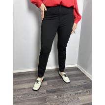 Женские классические брюки прямые черные большого размера Modna KAZKA MKJL1001-1 56