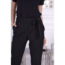 Женские классические брюки прямые черные Modna KAZKA MKJL1095-1 44