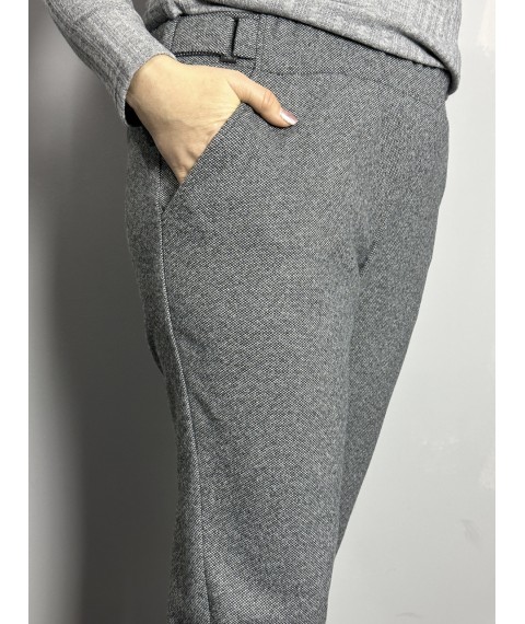 Женские зимние брюки большого размера чёрные Modna KAZKA MKJL1108110-1 54