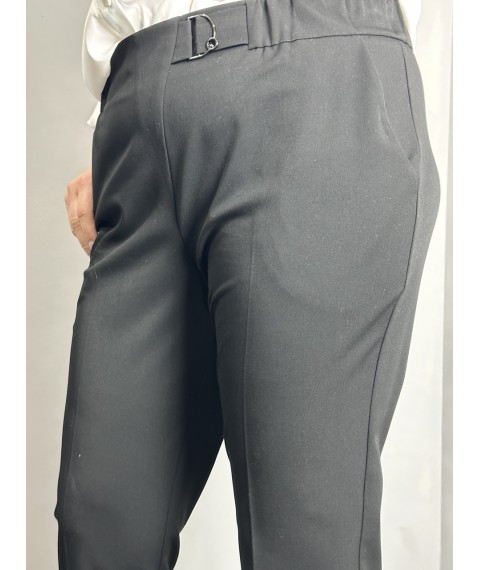 Женские классические брюки прямые черные большого размера Modna KAZKA MKJL1131-1 48
