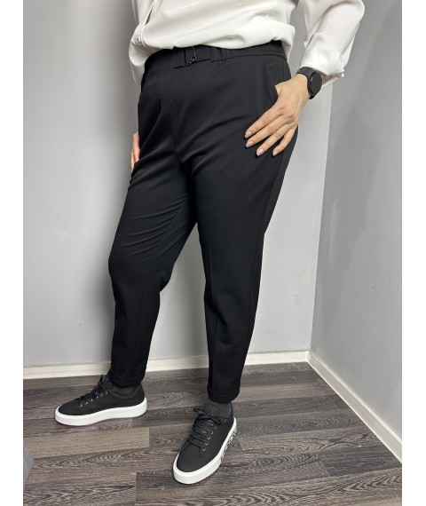 Женские классические брюки прямые черные большого размера Modna KAZKA MKJL1131-1 54
