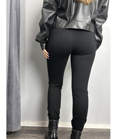 Женские классические брюки прямые черные Modna KAZKA MKJL1160-1