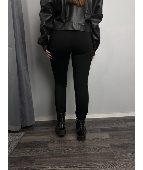 Женские классические брюки прямые черные Modna KAZKA MKJL1160-1 56