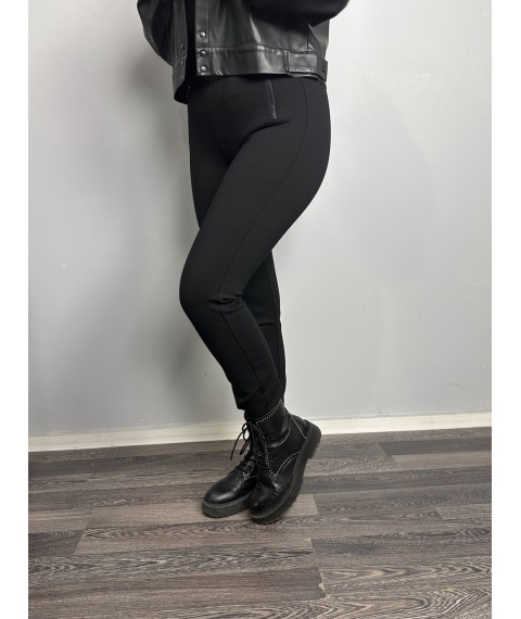 Женские классические брюки прямые черные Modna KAZKA MKJL1160-1 42