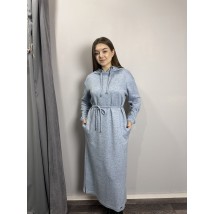 Женское ангоровое платье голубого цвета макси Modna KAZKA MKJL640021-1 54