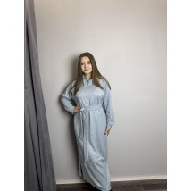 Женское трикотажное платье голубое макси Modna KAZKA MKJL7490021-1 48