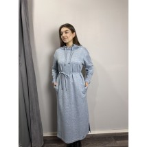 Женское ангоровое платье голубого цвета макси Modna KAZKA MKJL640021-1 50