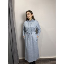 Женское ангоровое платье голубого цвета макси Modna KAZKA MKJL640021-1 52