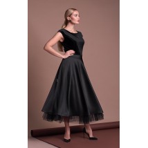 Платье женское нарядное миди черное Modna KAZKA Айлиш MKSN2258-01 48