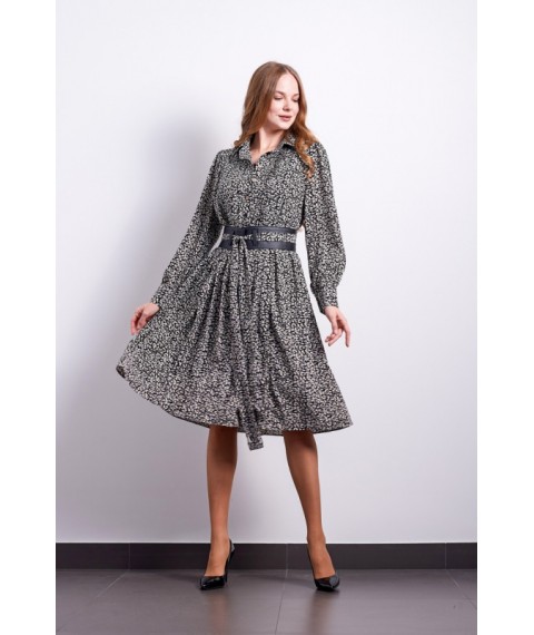 Дизайнерськое женское платье в цветочный принт Эмилия Modna KAZKA MKPR6001-1 50
