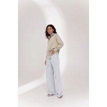 Блуза женская базовая оливковая Modna KAZKA MKAZ6591-3 48