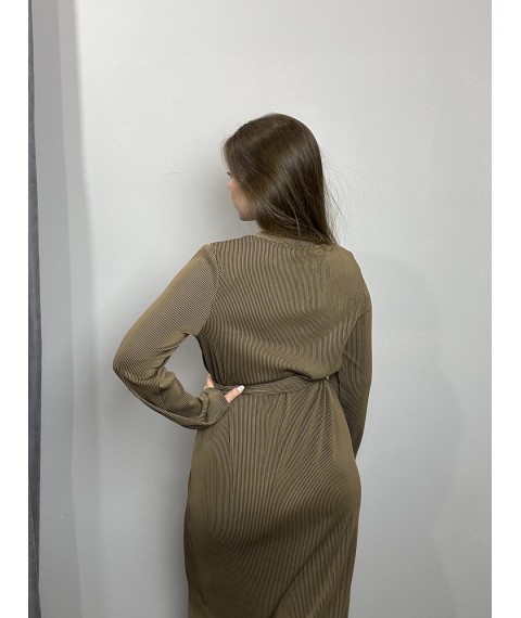 Женское платье коричневое миди Modna KAZKA MKJL75030
