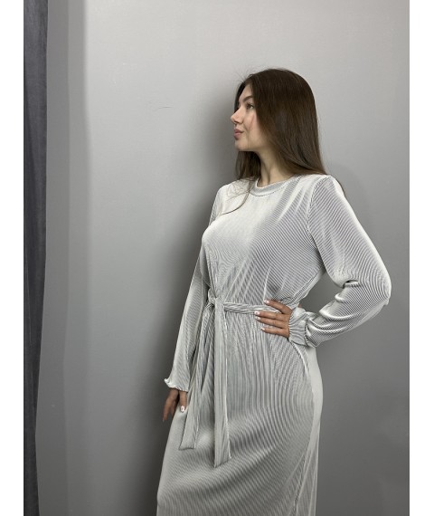 Женское платье черно-белое миди Modna KAZKA MKJL75001