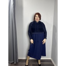 Платье женское миди синее "Даша" Modna KAZKA MKPR2118-4 52