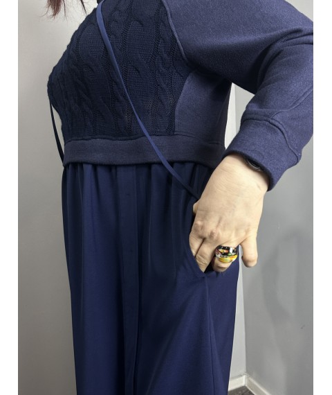 Платье женское миди синее "Даша" Modna KAZKA MKPR2118-4 46