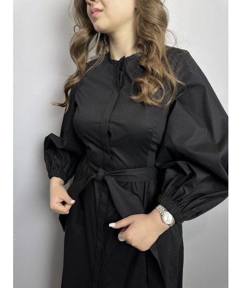 Платье женское черное миди Modna KAZKA MKAS23-2 50