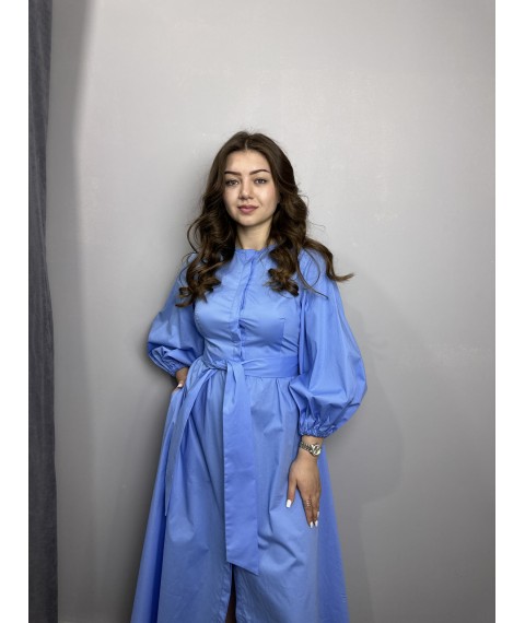 Платье женское голубое миди Modna KAZKA MKAS23-3 42