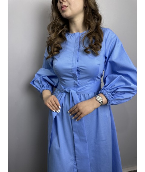 Платье женское голубое миди Modna KAZKA MKAS23-3 42
