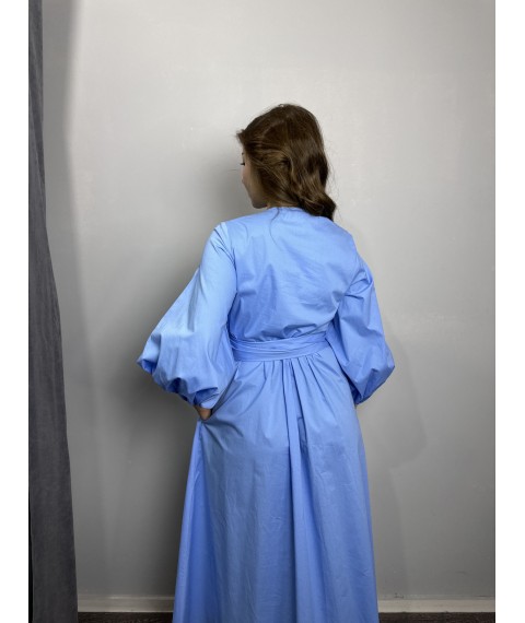 Платье женское голубое миди Modna KAZKA MKAS23-3 44