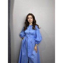 Платье женское голубое миди Modna KAZKA MKAS23-3 46