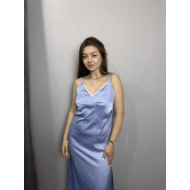 Платье женское летнее шелковое голубое Modna KAZKA MKAZ6642-3 44