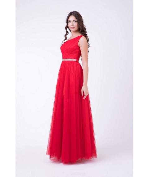 Платье красное веченее длинное в пол Modna KAZKA MKRM456-2 46