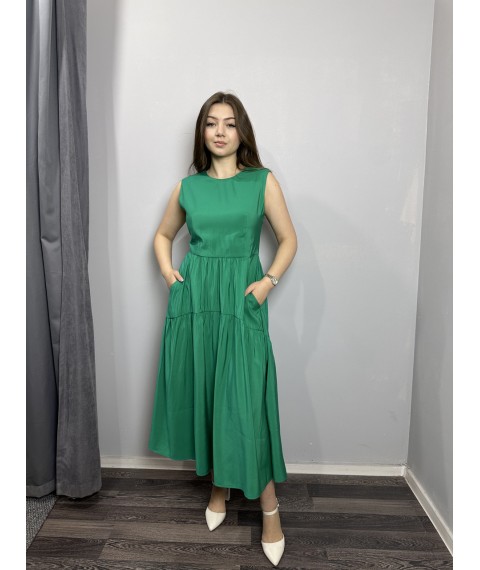 Платье женское зеленое миди Modna KAZKA MKAS1-2 40