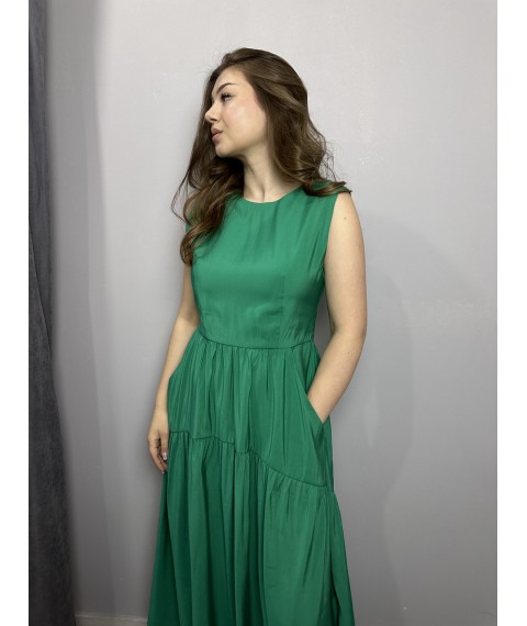 Платье женское зеленое миди Modna KAZKA MKAS1-2