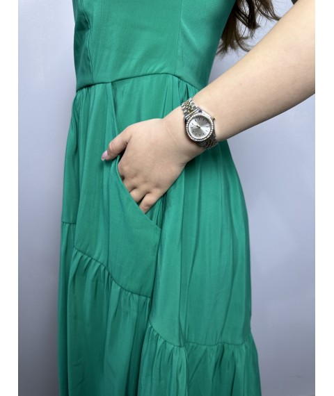 Платье женское зеленое миди Modna KAZKA MKAS1-2 40
