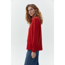 Блуза женская базовая красная большого размера Modna KAZKA MKAZ6659-1 50
