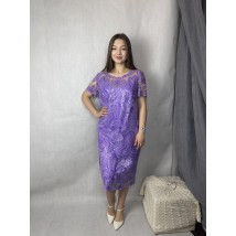 Платье женское фиолетовое вечернее мини в пайетках Modna KAZKA MKENG0816 52