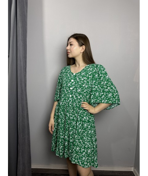Платье женское летнее короткое зеленое Modna KAZKA MKAZ6049-4
