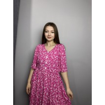 Платье женское летнее короткое розовое Modna KAZKA MKAZ6049-2 46