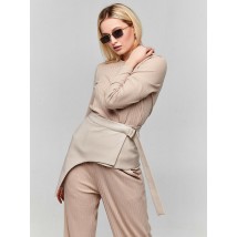 Полукорсет женский из эко-кожи бежевый Modna KAZKA MKSH2609-1 50-52