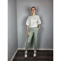 Брюки женские бананы оливковые Венс MODNA KAZKA MKSH2641-6