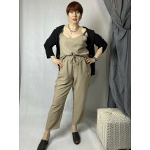 Майка женская бежевая на широких бретелях MODNA KAZKA MKSH2506-31