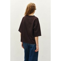 Женская футболка коричневая MKRM4262-1