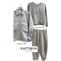 Костюм женский KAPTSOVA серый из неопренa MKKS50228-1