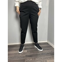 Женские классические брюки черные зауженные к низу J.LONDON MKJL1131-1