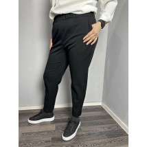 Женские классические брюки черные зауженные к низу J.LONDON MKJL1131-1