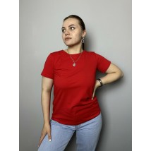 Футболка женская базовая красная MODNA KAZKA MKSH2432-5