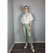 Брюки женские бананы оливковые Венс MODNA KAZKA MKSH2641-6